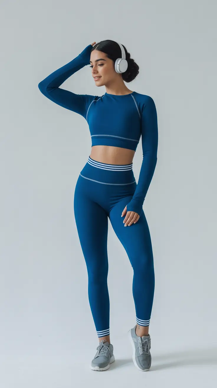 popular spring sport outfits for women 2026 - Royal-Blue Tempo Training Set