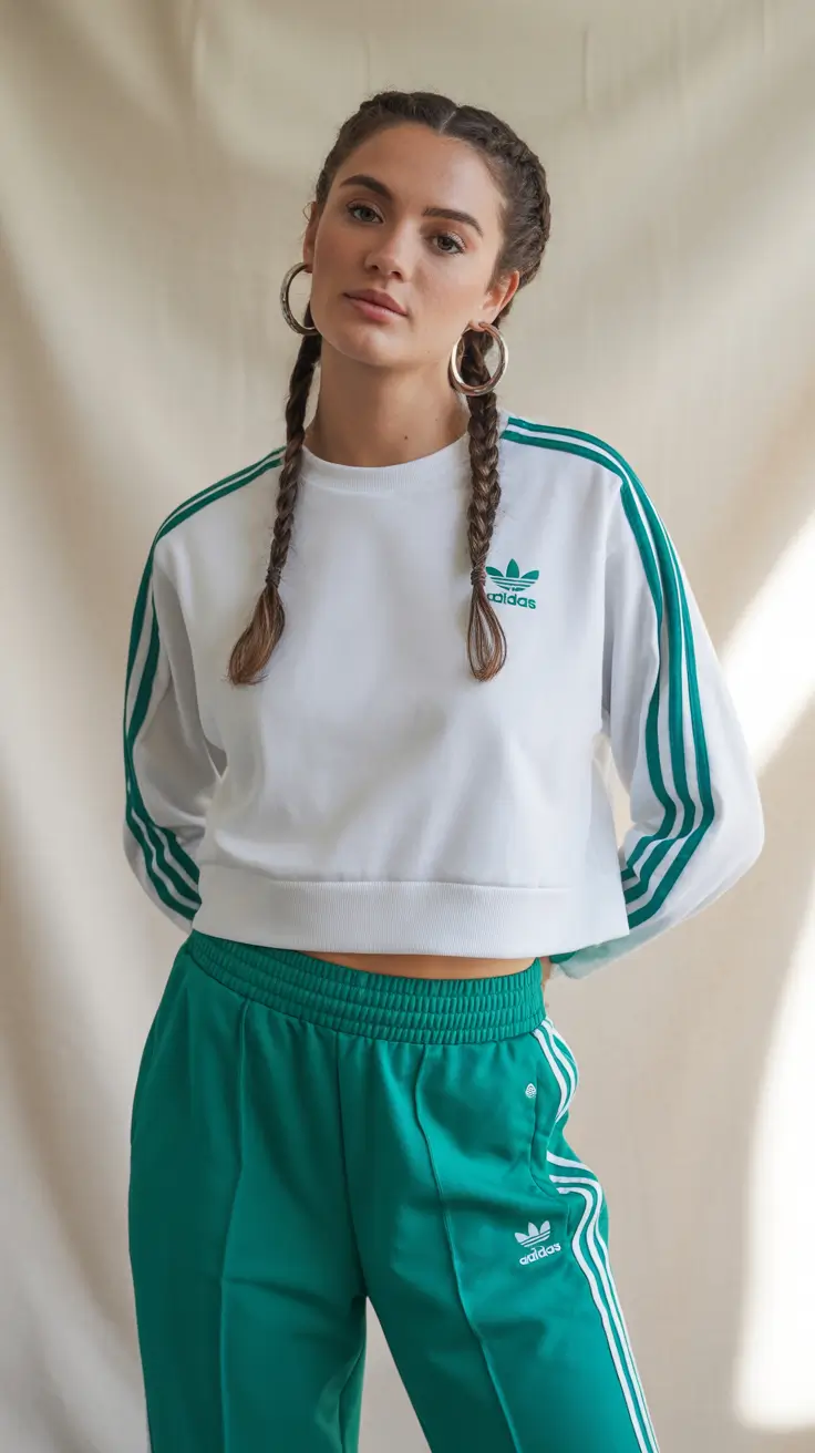 popular spring sport outfits for women 2026 - Retro Green Sport-Classics