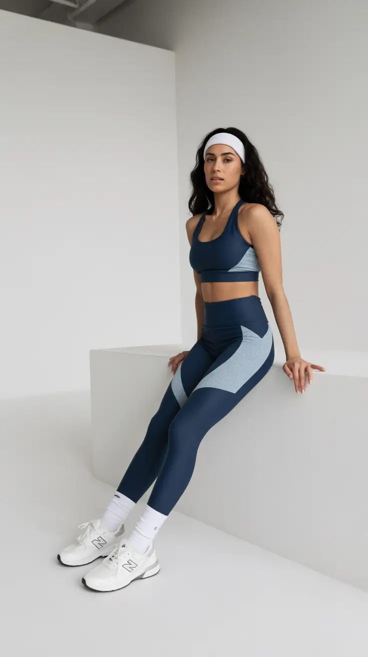 popular spring sport outfits for women 2026 - Deep-Navy Precision Training Set