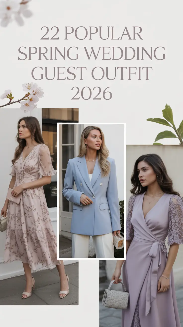 Popular Spring Wedding Guest Outfit 2026: Fresh Ideas for Classy & Outdoor Celebrations