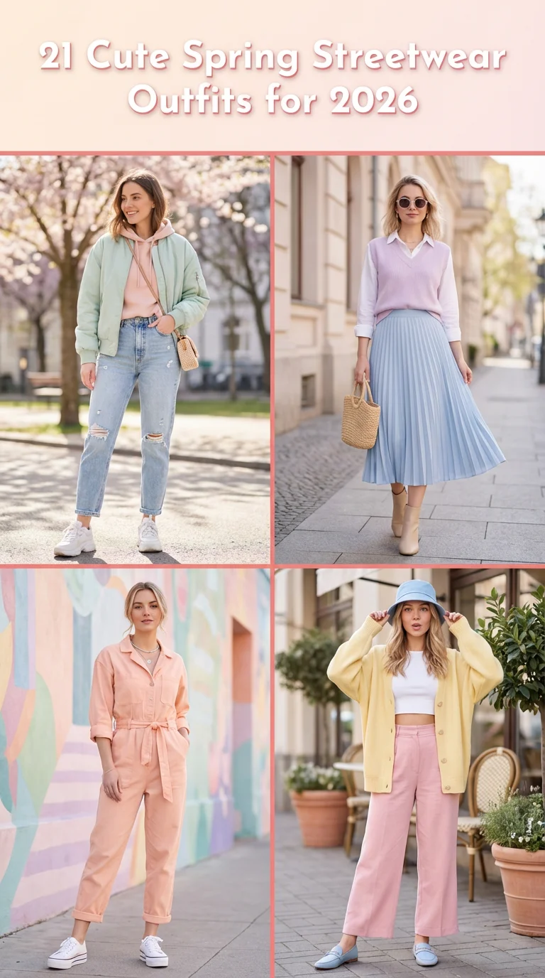 Cute Spring Streetwear Outfits for 2026: Fresh, Casual & Y2K-Inspired Looks