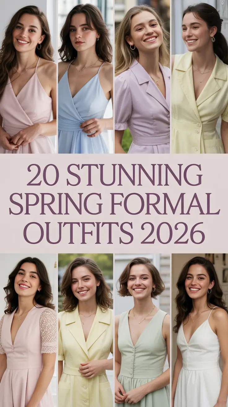 Stunning Spring Formal Outfits 2026: Fresh, Fancy & Bright Ideas for Women