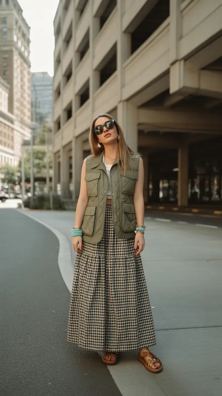 stylish spring outfit for saturday 2026 Urban Layers with Rustic Charm