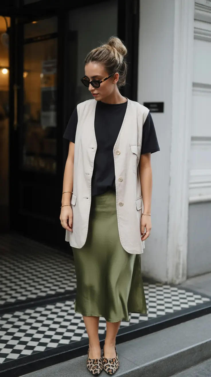 stylish spring outfit for saturday 2026 Soft Neutrals with a Smooth Silhouette
