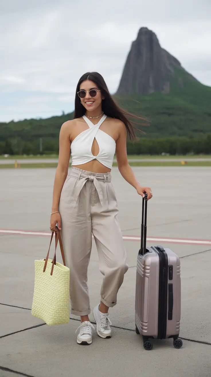 spring airport outfits 2026 Soft Neutrals With A Spring Breeze