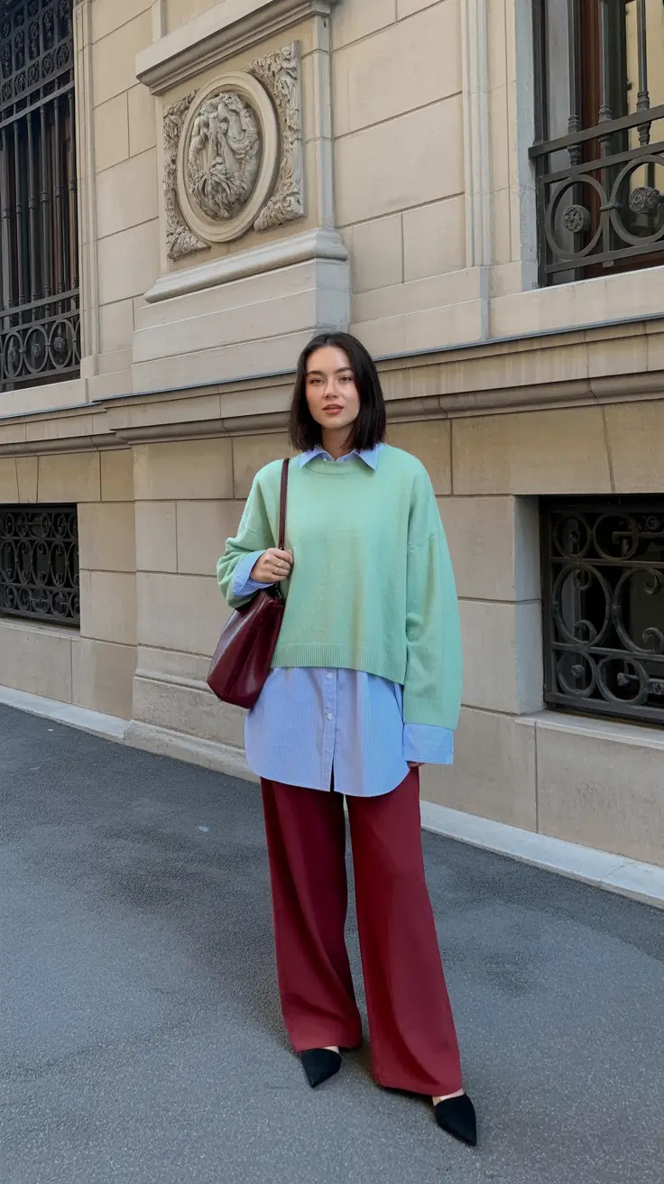 cold spring outfits 2026 Pastel Overlays with Classic Tailoring