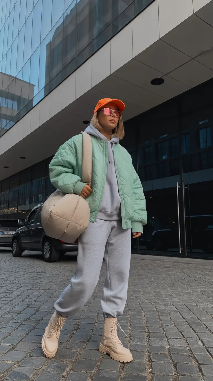 cold spring outfits 2026 Sporty Comfort Meets Urban Cool