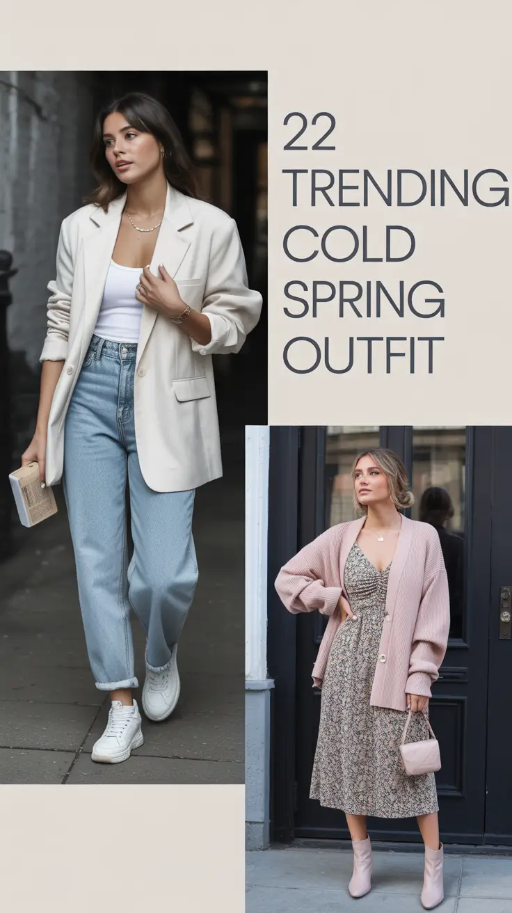 Trending Cold Spring Outfit 2026: Fresh Casual & Elegant Style Ideas for Women