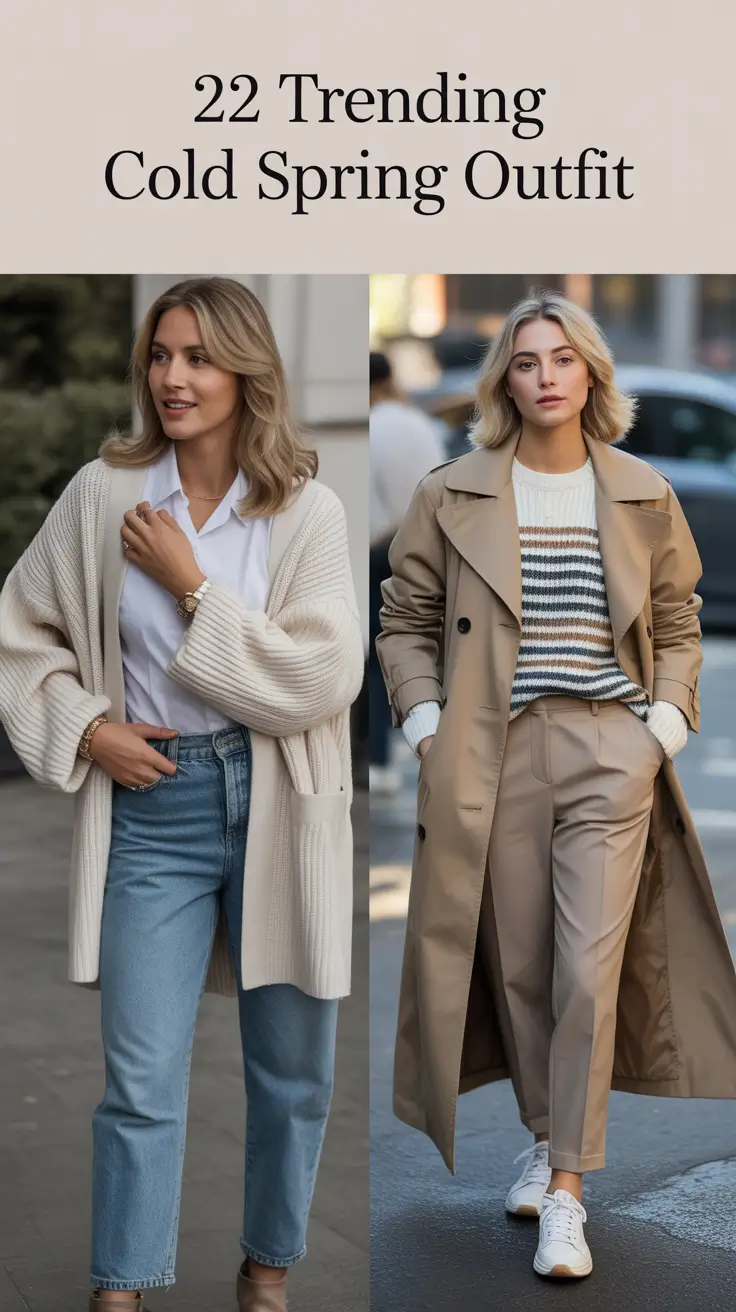 Trending Cold Spring Outfit 2026: Fresh Casual & Elegant Style Ideas for Women