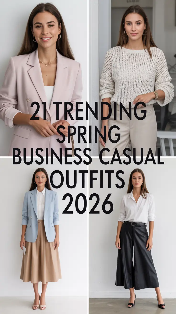 Trending Spring Business Casual Outfits 2026: Fresh Ideas for Modern Women Work Wear
