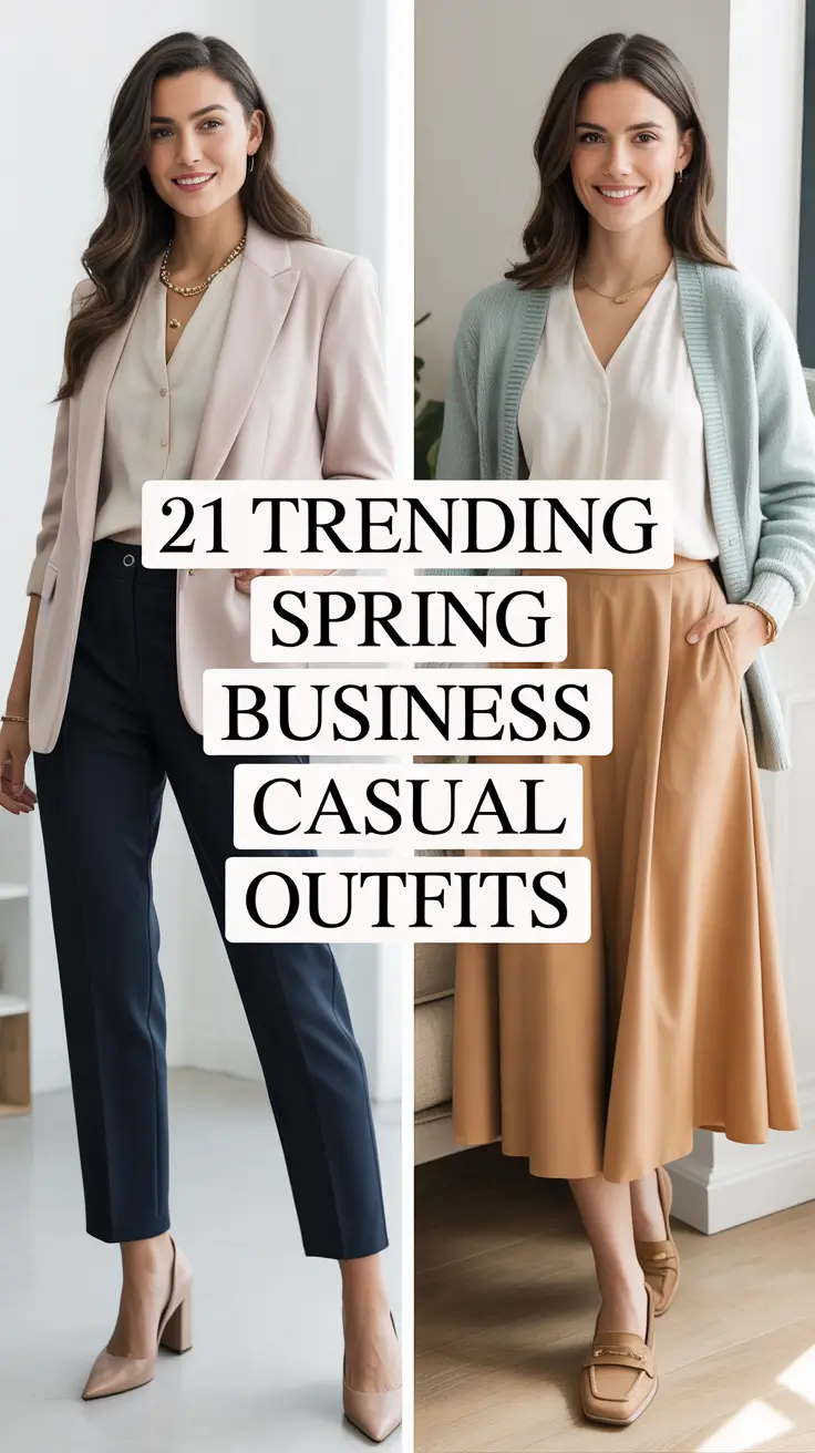Trending Spring Business Casual Outfits 2026: Fresh Ideas for Modern Women Work Wear