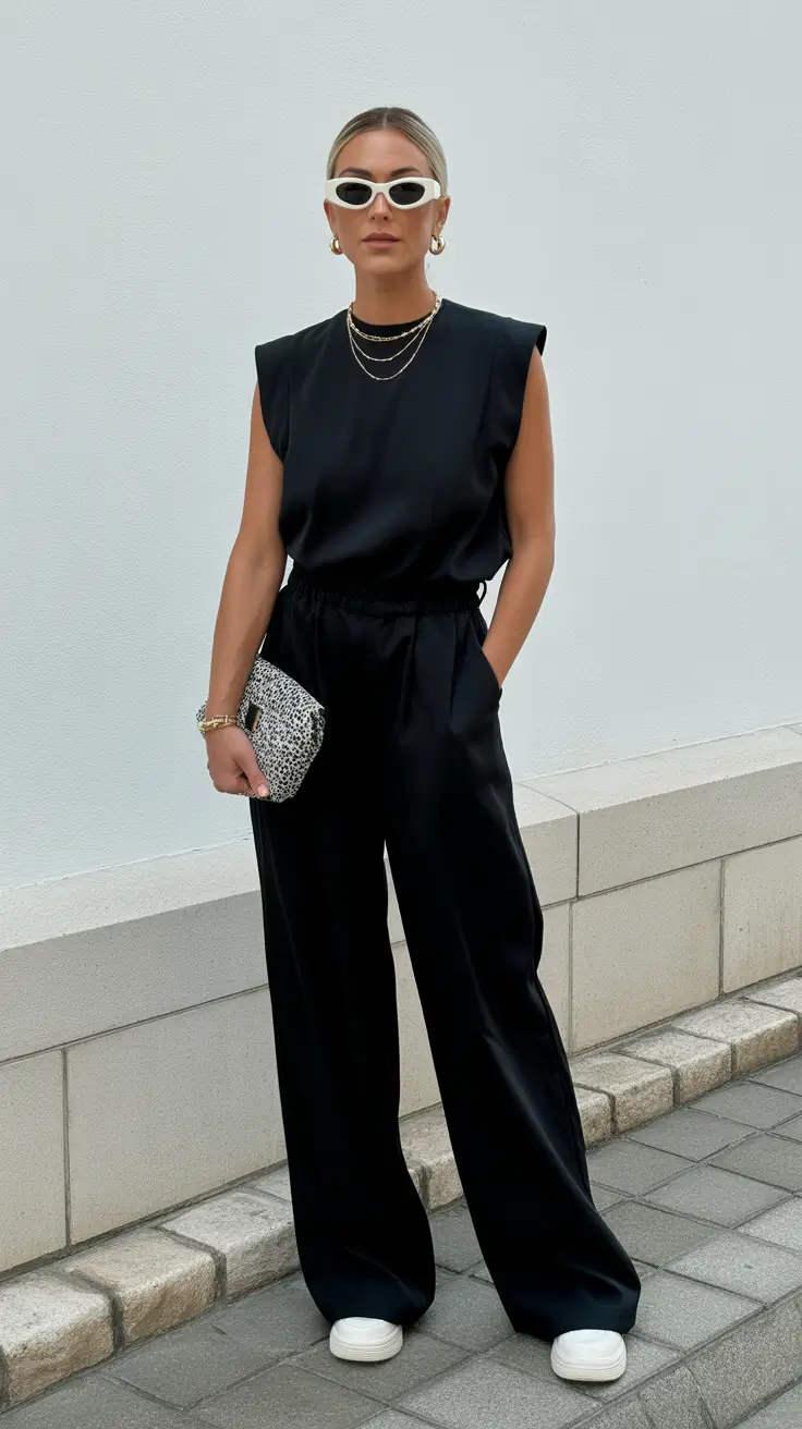 spring work outfits 2026 Minimalist Black for Sleek Spring Confidence