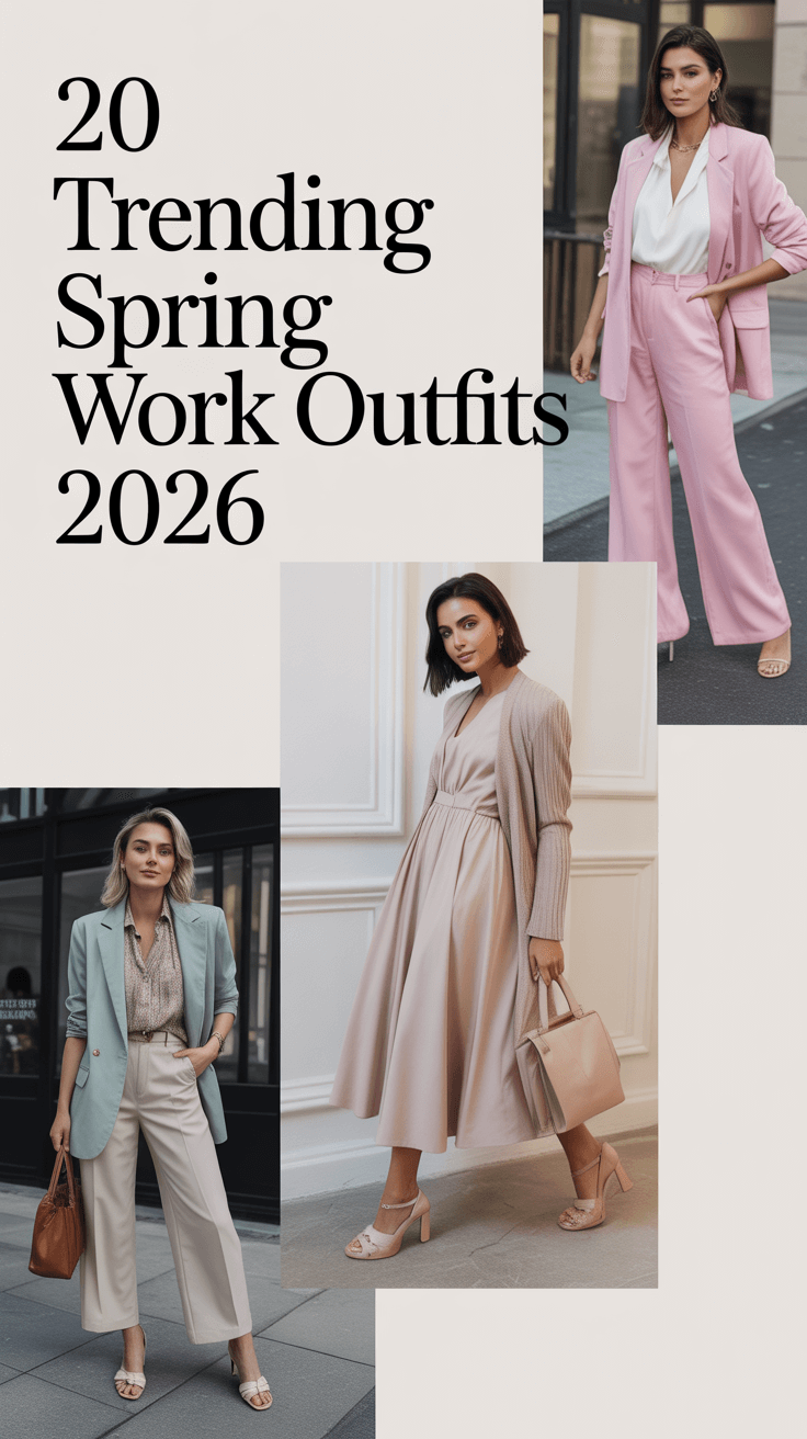 Trending Spring Work Outfits 2026: Fresh Office Chic Ideas for Women