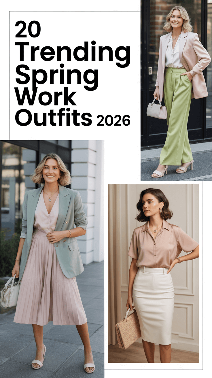 Trending Spring Work Outfits 2026: Fresh Office Chic Ideas for Women