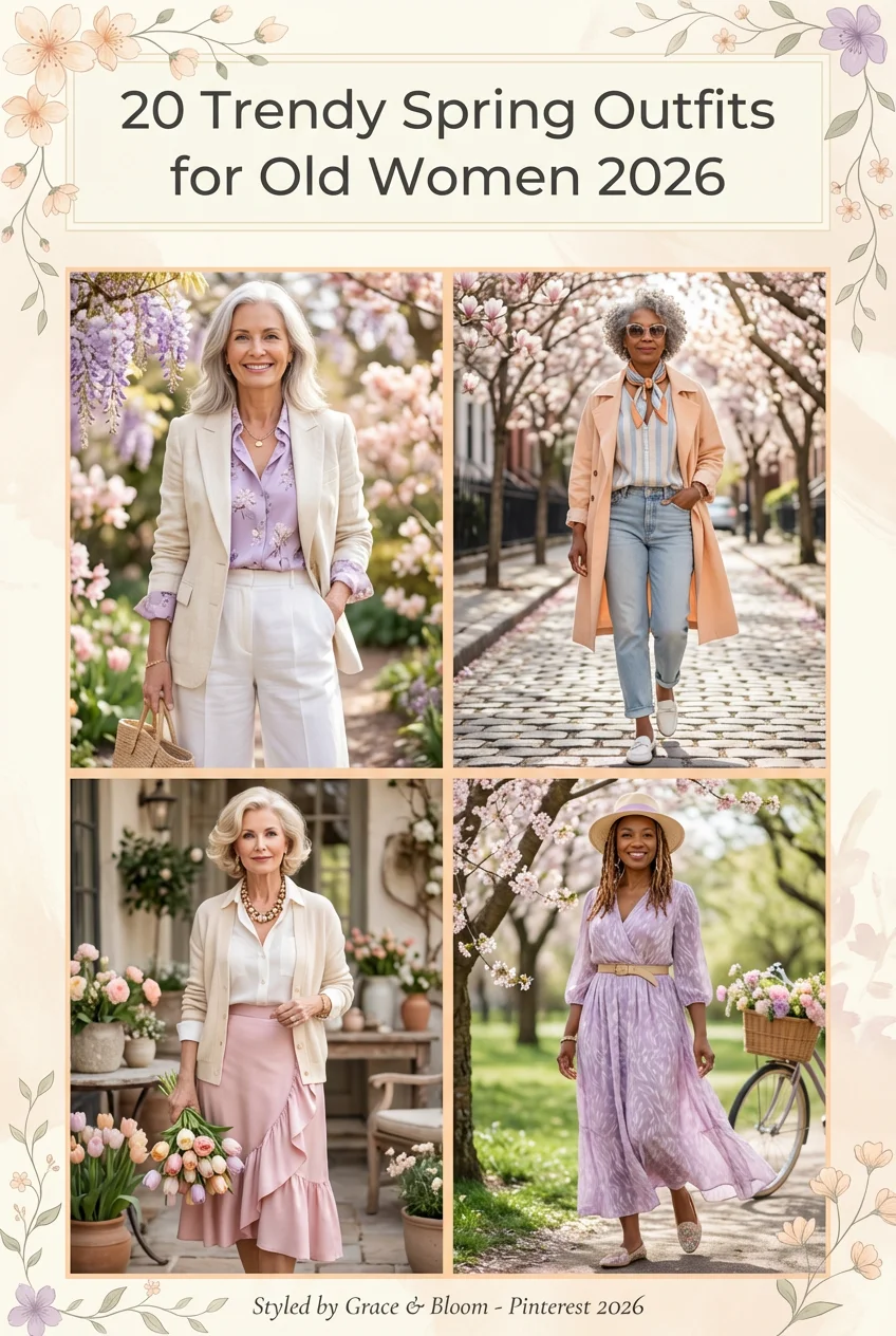Trendy Spring Outfits for Old Women 2026: Elegant Ideas for Fresh, Modern Style