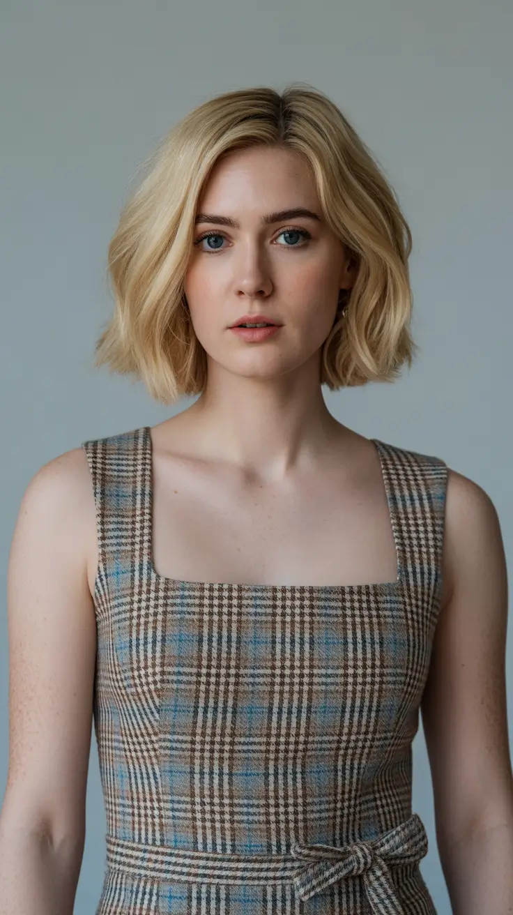 spring bob haircut Buttery Soft Blonde Bob with Gentle Spring Waves