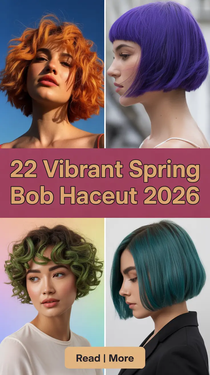 Vibrant Spring Bob Haircut 2026: Fresh Color Ideas, Trends & Chic Seasonal Bobs
