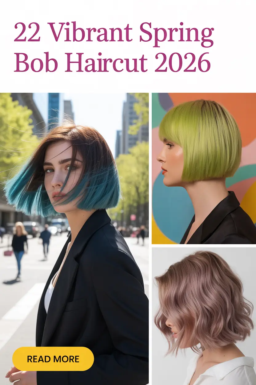Vibrant Spring Bob Haircut 2026: Fresh Color Ideas, Trends & Chic Seasonal Bobs