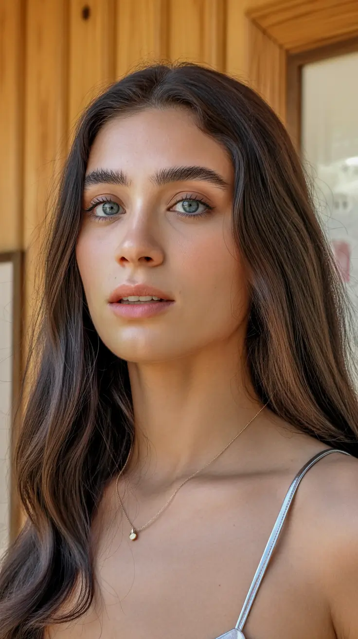 spring-brown-hair-color-2026-Soft-Espresso-Shine