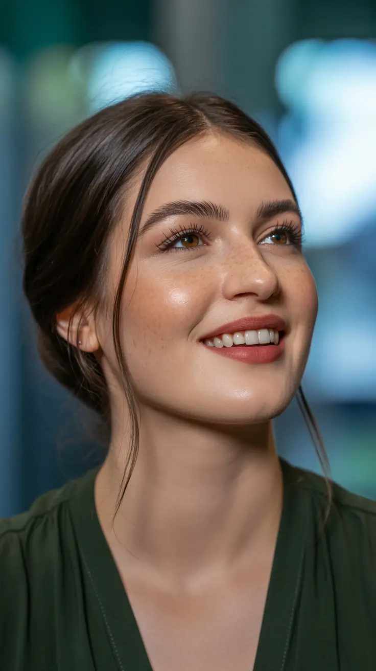 spring-brown-hair-color-2026-Brunette-Updo