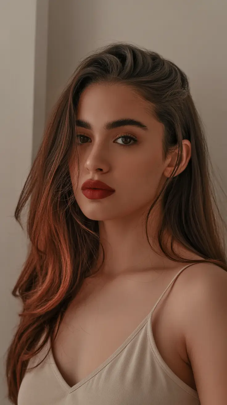 spring-brown-hair-color-2026-Rosy-Dimension