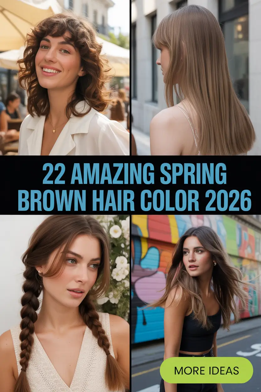 Amazing Spring Brown Hair Color 2026: Bright Spring Hair Color Brown Inspiration