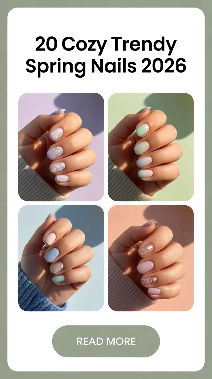 Cozy Trendy Spring Nails 2026: Fresh Colors, Almond & Square Designs You’ll Want This Season
