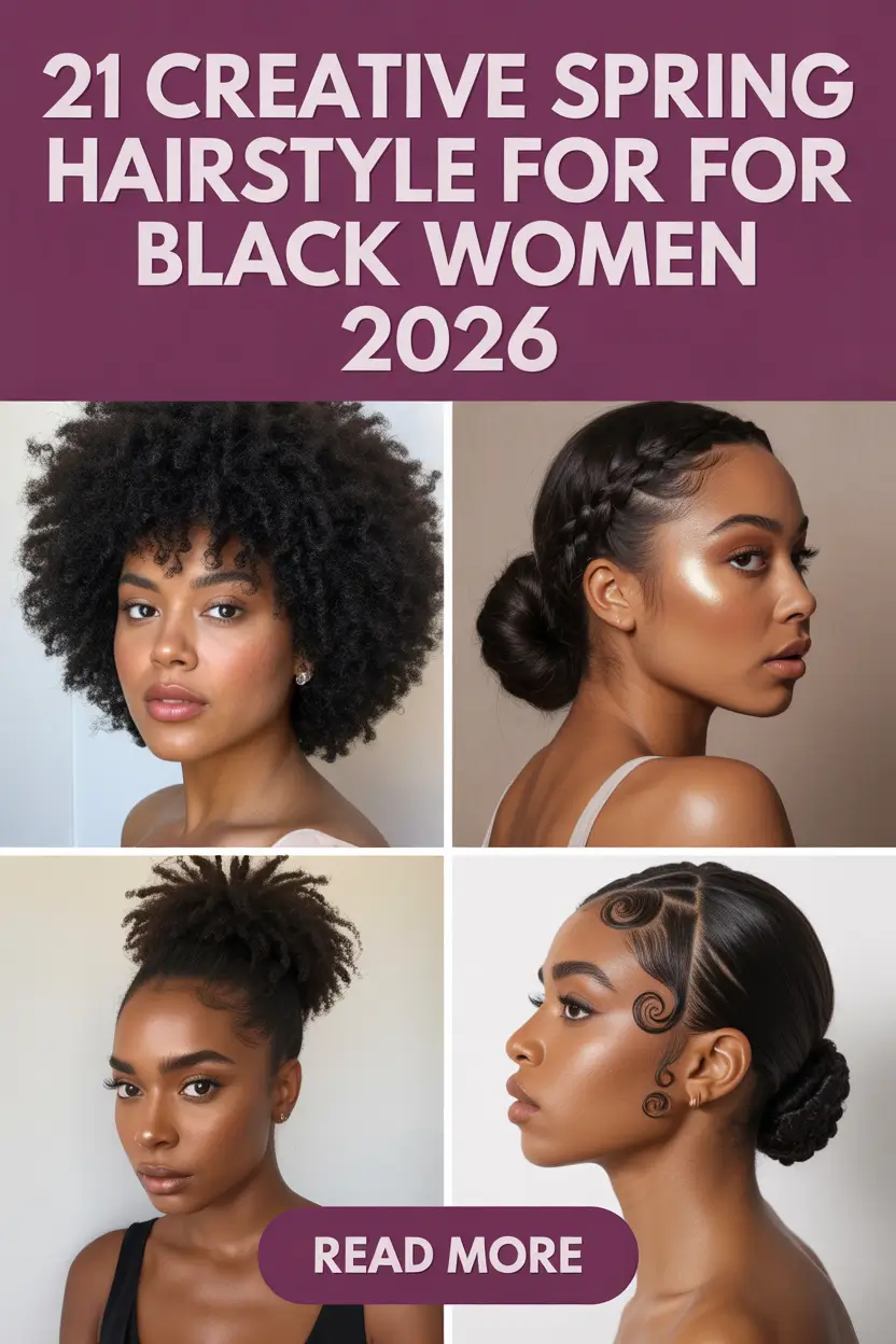 Creative Spring Hairstyle for Black Women 2026: Fresh Natural, Braided, Short & Glam Ideas