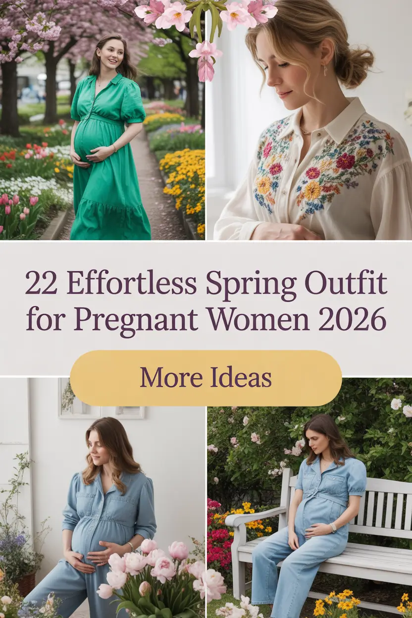 Effortless Spring Outfit for Pregnant Women 2026: Cute & Casual Pregnancy Style Inspiration