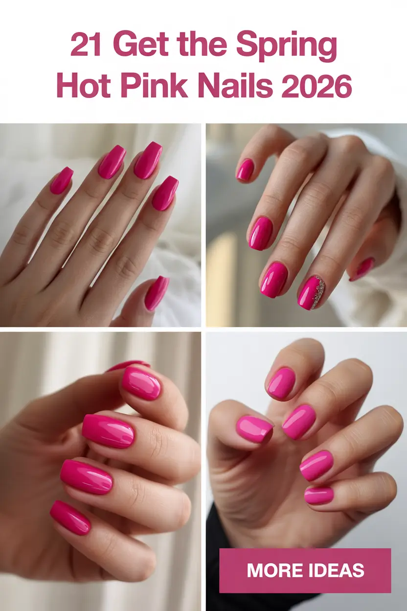 Get the Spring Hot Pink Nails 2026: Fresh Designs, Cute Ideas & Modern Spring Manicures