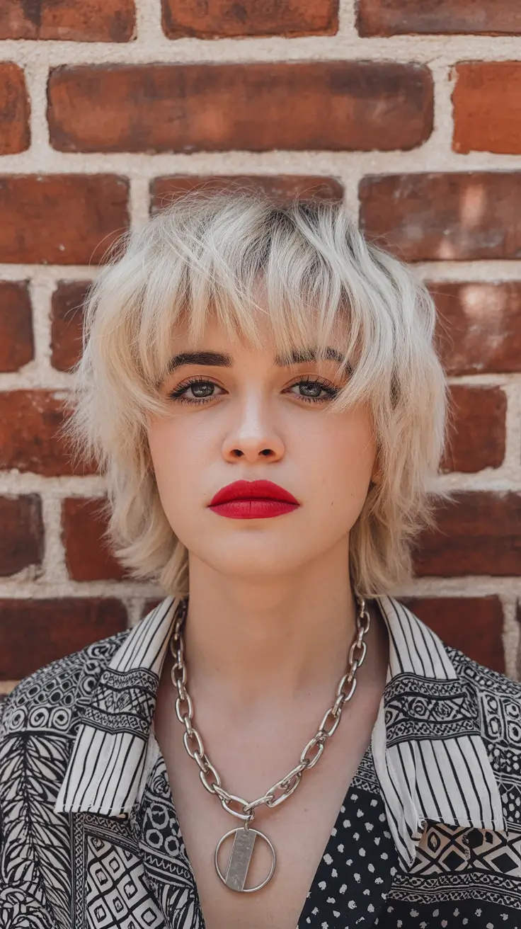 perfect spring short haircut 2026 Soft Shag With Feathery Fringe