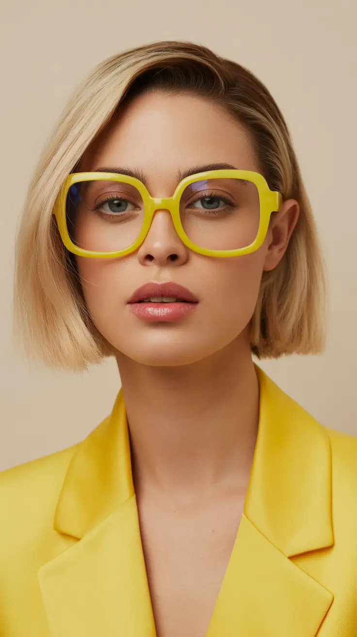 perfect spring short haircut 2026 Classic Blonde Bob With Clean Lines