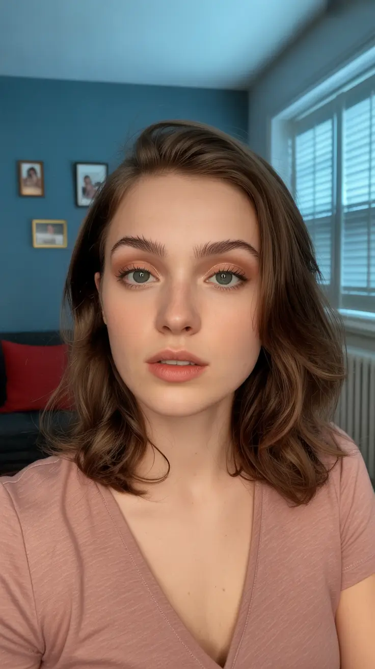 spring haircuts for women over 40 Textured Medium-Length Waves With Side Lift