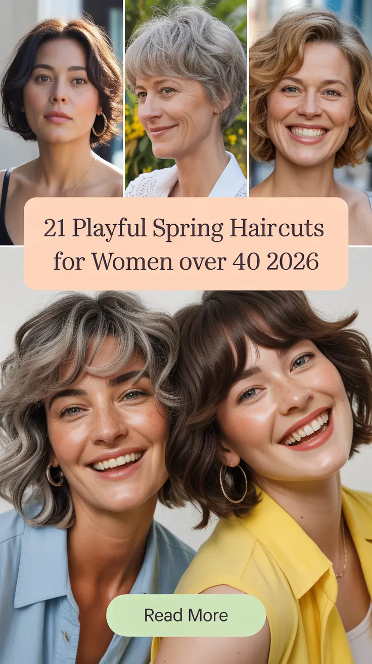 Playful Spring Haircuts for Women Over 40 2026: Trendy Bob, Layers, and Fresh Seasonal Styles