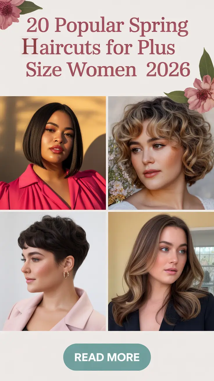 Popular Spring Haircuts for Plus Size Women 2026: Fresh Bob, Pixie, and Medium-Length Trends