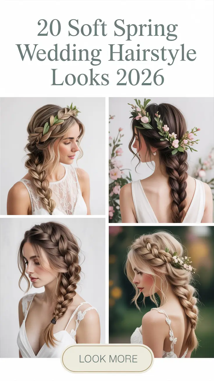 Soft Spring Wedding Hairstyle Looks 2026 for Bride, Bridesmaid, and Guest