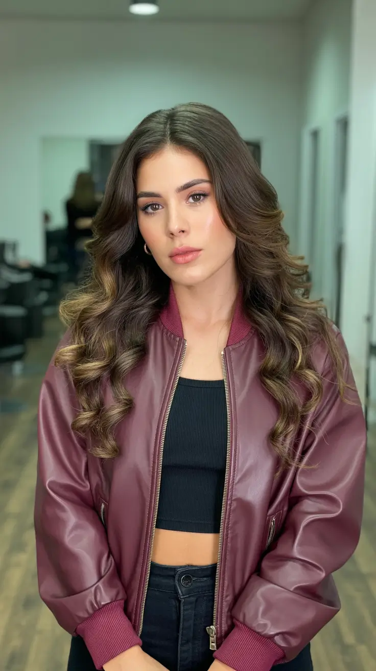 spring hair color trends 2026 Soft Chocolate Waves with Natural Depth