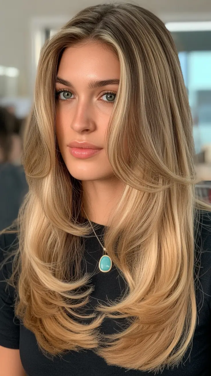 sophisticated spring hair color trends 2026 Layered Dark Blonde with Natural Dimension
