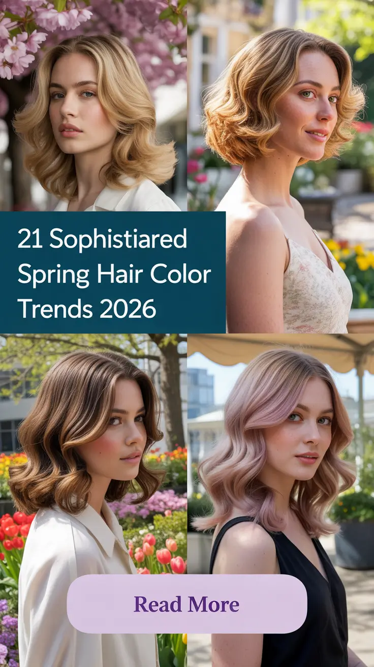 Sophisticated Spring Hair Color Trends 2026 – Elegant Shades for Blonde, Brunette & Dark Hair