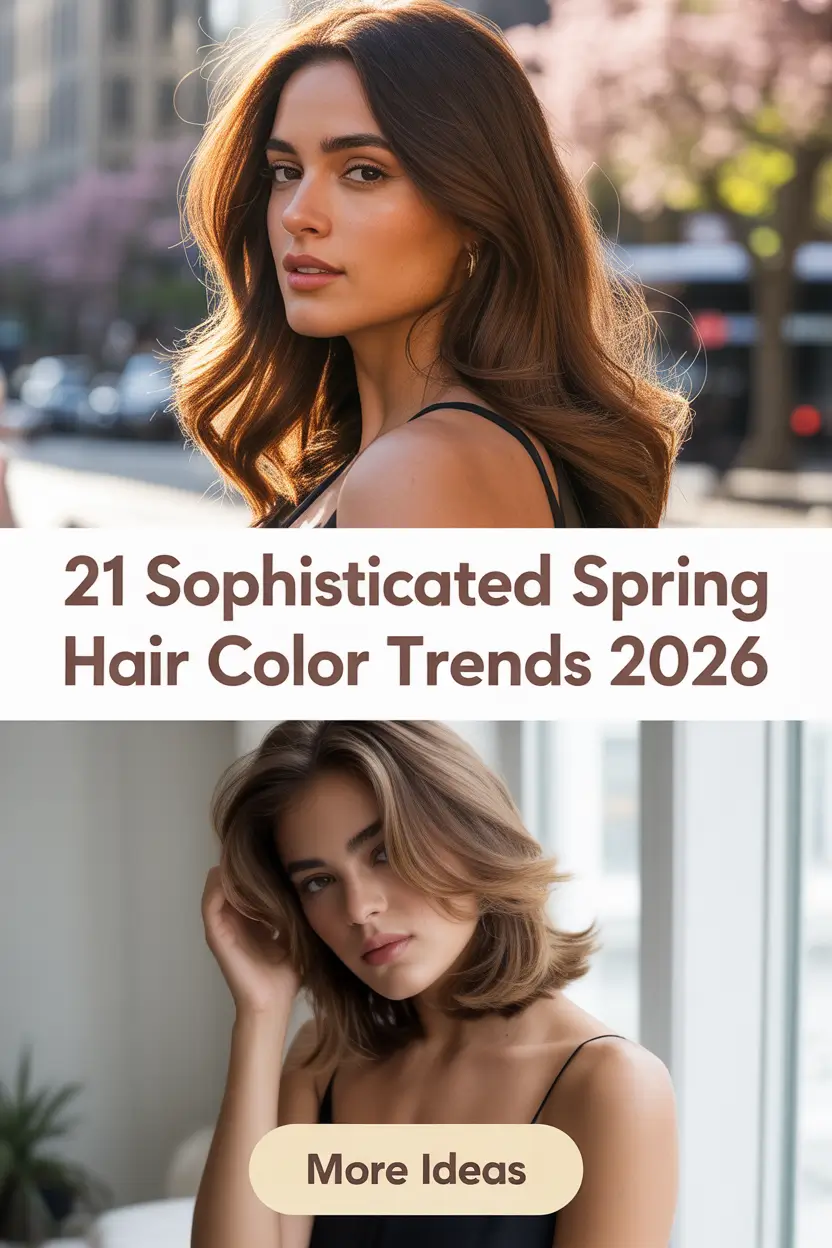 Sophisticated Spring Hair Color Trends 2026 – Elegant Shades for Blonde, Brunette & Dark Hair