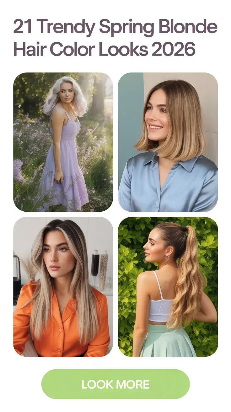 Trendy Spring Blonde Hair Color Looks 2026: Soft & Bright Seasonal Ideas
