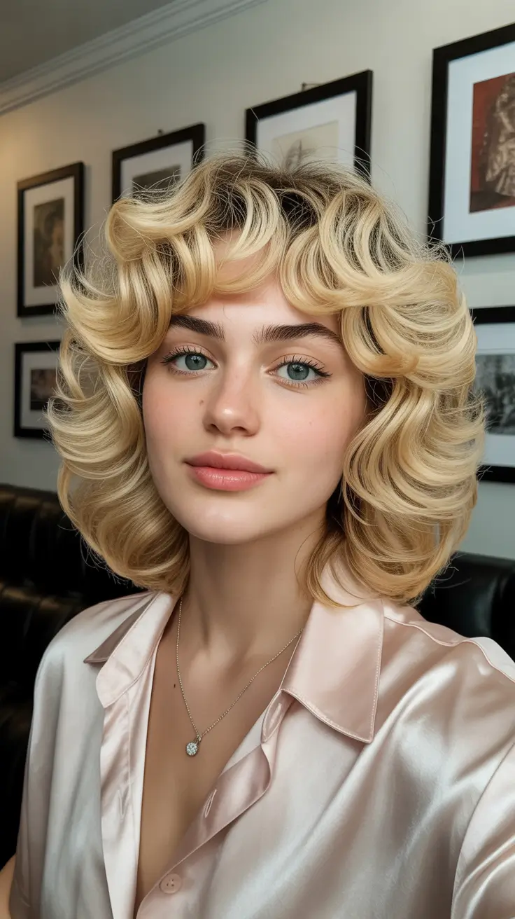 warm spring hair color ideas 2026 to look younger Vintage-Inspired Blonde With Warm Golden Bounce