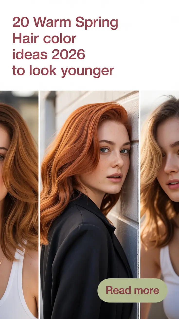 Warm Spring Hair Color Ideas 2026 to Look Younger – Fresh, Soft, and Modern Shades That Actually Work