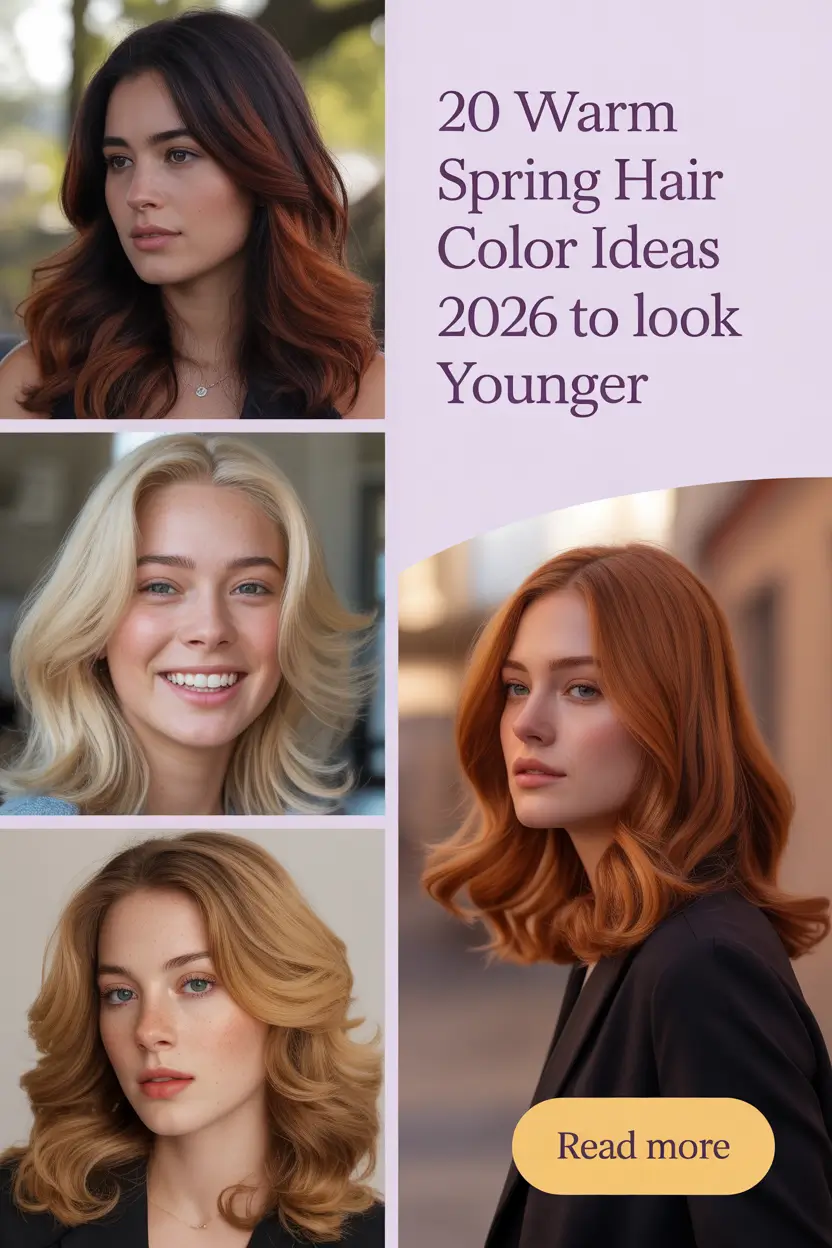 Warm Spring Hair Color Ideas 2026 to Look Younger – Fresh, Soft, and Modern Shades That Actually Work
