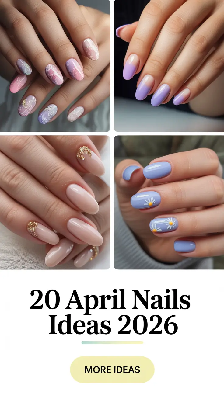 April Nails Ideas 2026 - Fresh Spring, Easter & Classy Almond Shape Trends