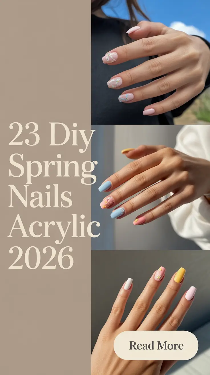 DIY Spring Nails Acrylic 2026: Cute, Simple & Baddie Designs to Try This Season