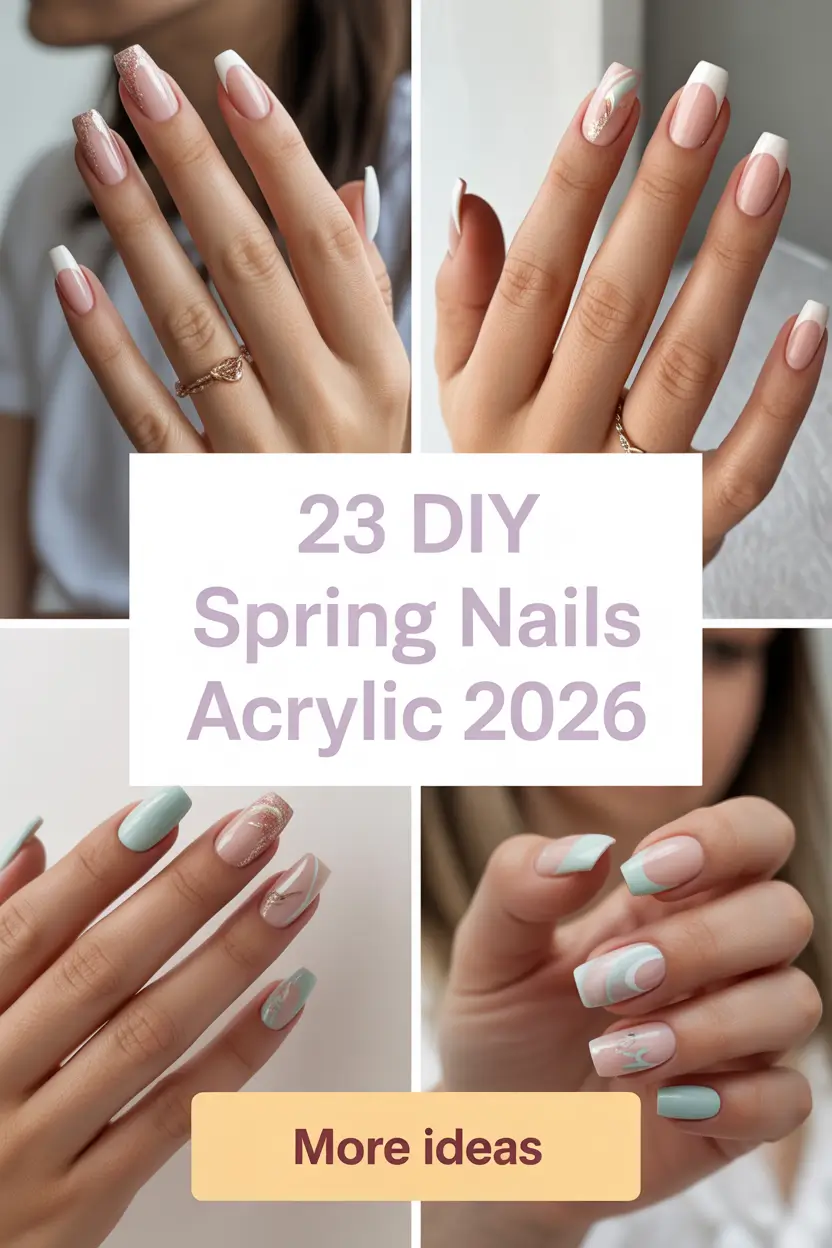 DIY Spring Nails Acrylic 2026: Cute, Simple & Baddie Designs to Try This Season