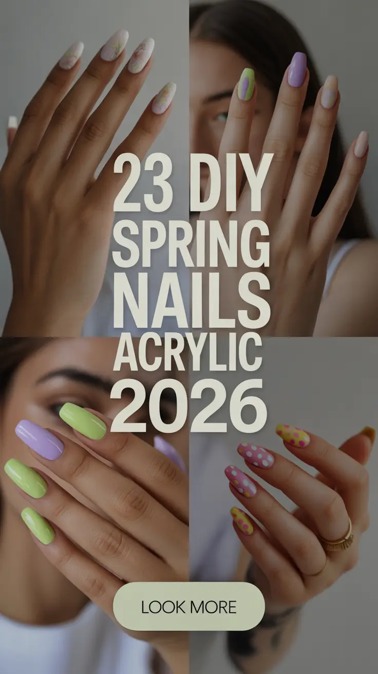 DIY Spring Nails Acrylic 2026: Cute, Simple & Baddie Designs to Try This Season