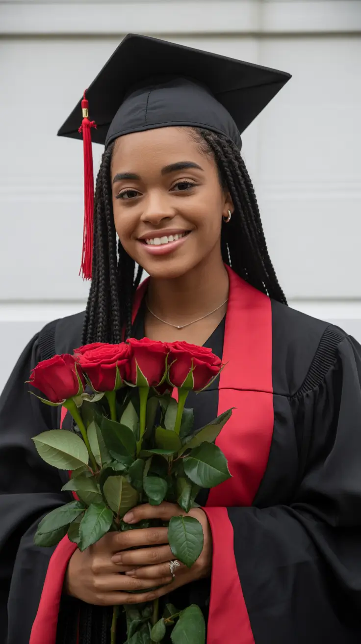 graduation hairstyles ideas 2026 Classic Box Braids That Blend Style and Practicality