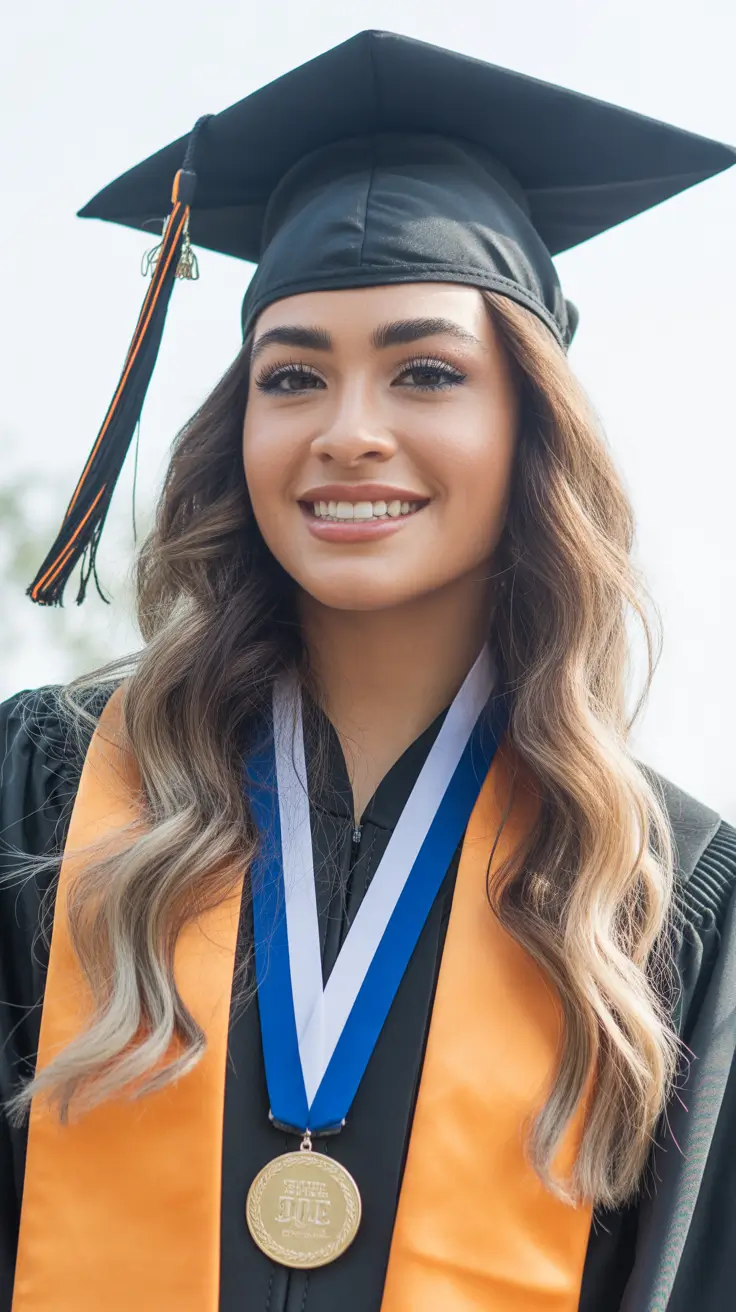 graduation hairstyles ideas 2026 Dimensional Soft Waves That Add Movement Without Bulk